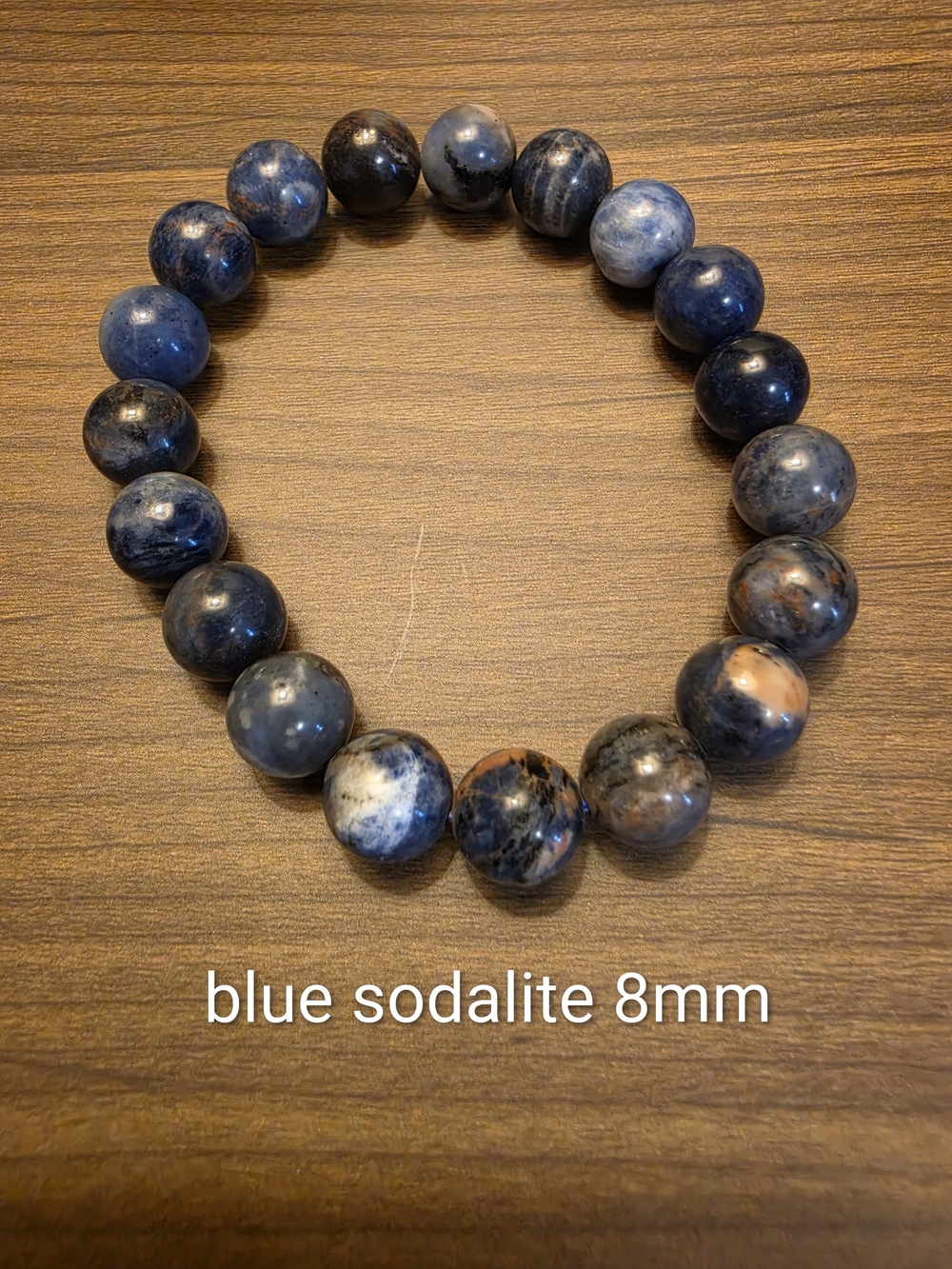 Blue Sodalite Beaded Bracelet